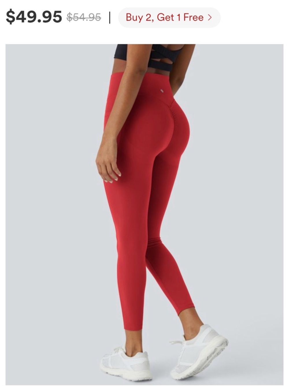 Halara Ultra Sculpt High-Waist Leggings Sslsa (red)